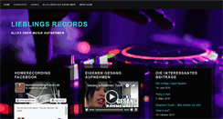 Desktop Screenshot of lieblingslied-records.de