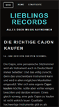 Mobile Screenshot of lieblingslied-records.de